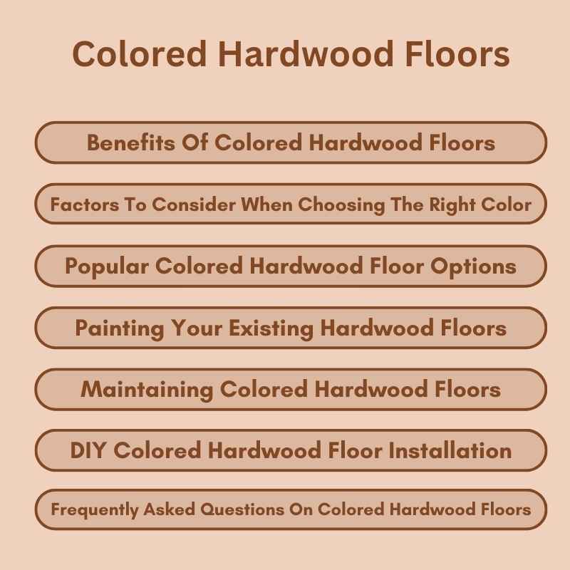 Colored Hardwood Floors