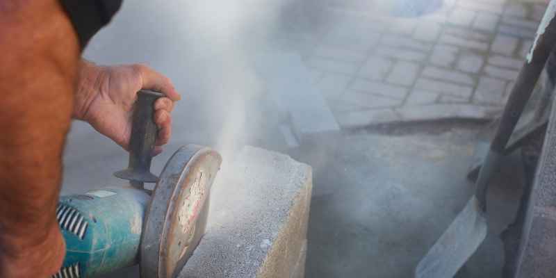 Cutting Concrete Curb