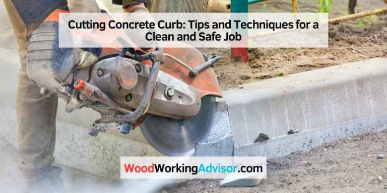 Cutting Concrete Curb