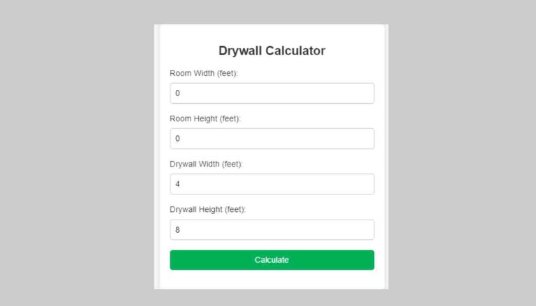 Drywall calculator