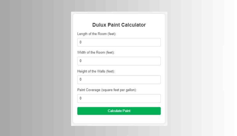 Dulux Paint Calculator