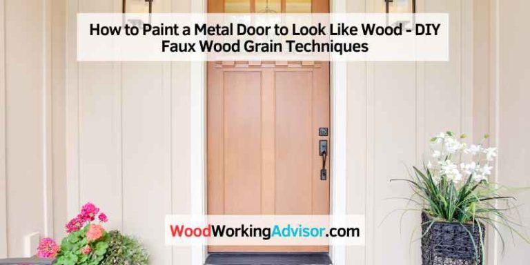 How to Paint a Metal Door to Look Like Wood