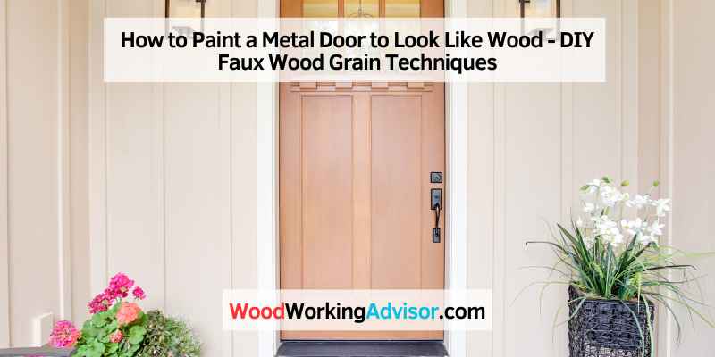 How to Paint a Metal Door to Look Like Wood