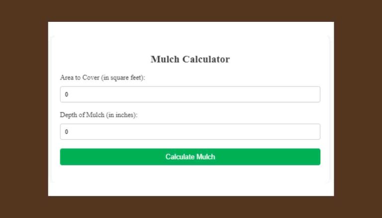 Mulch Calculator
