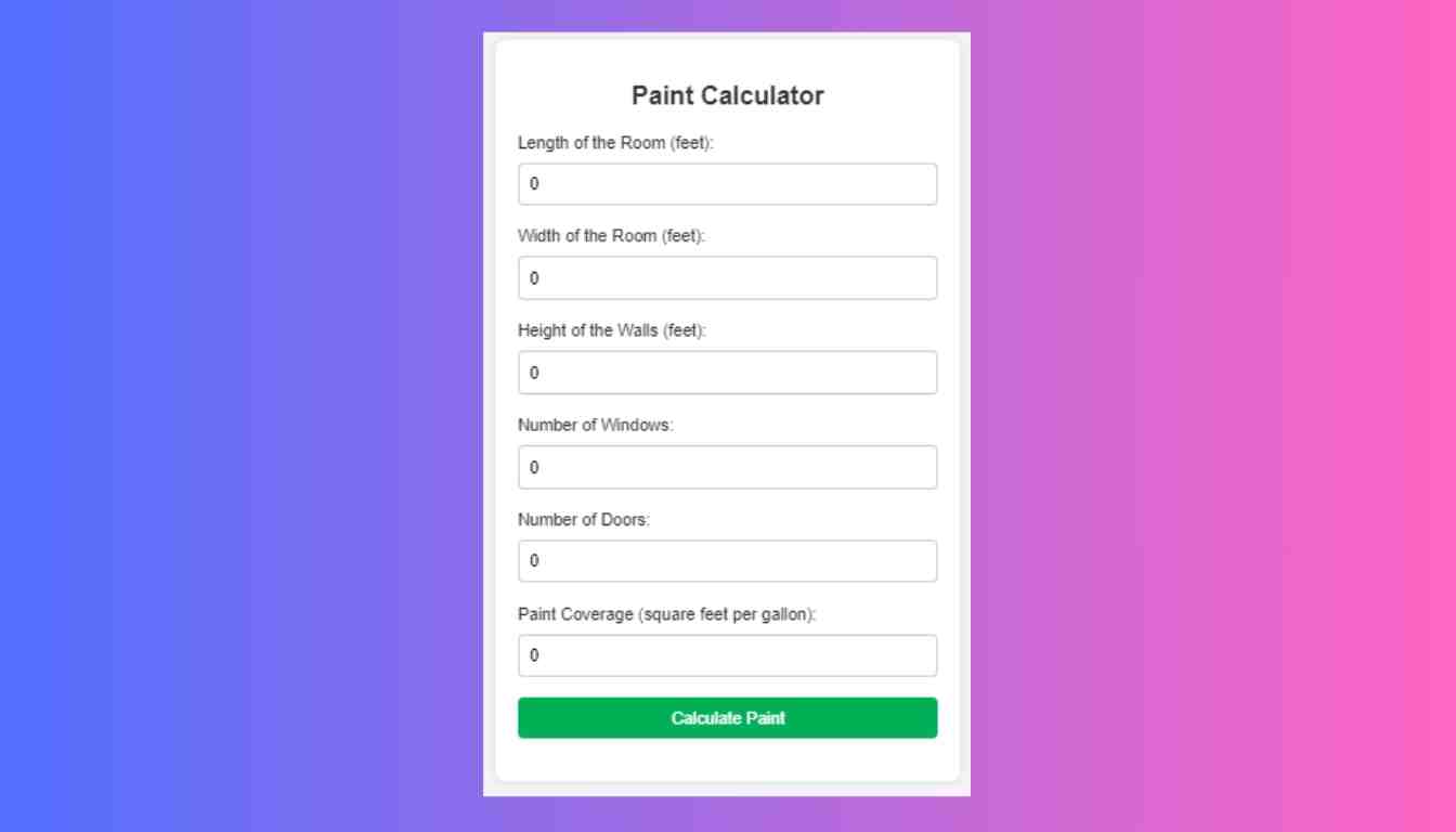 Paint Calculator
