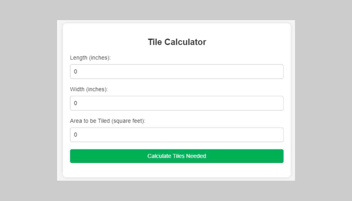 Tile Calculator