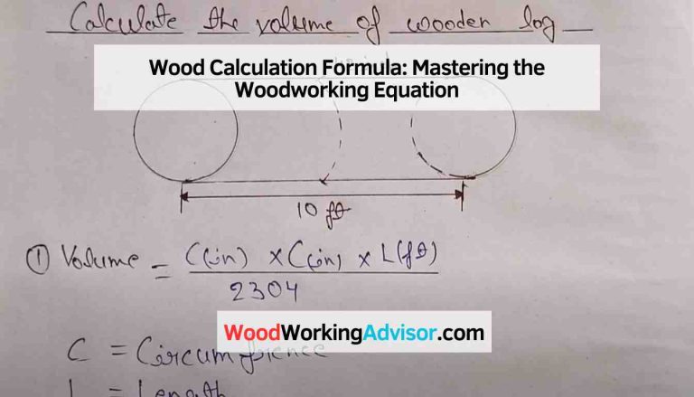 Wood Calculation Formula