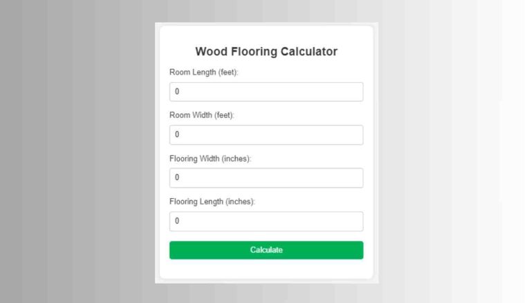 Wood Flooring Calculator