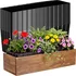 BreezeHug plastic planter liners for window flower box drainage