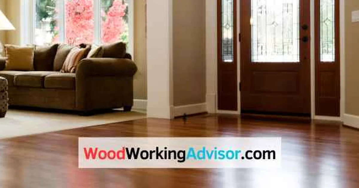 Bruce Gunstock oak hardwood flooring in a home entryway