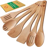 Riveira cherry wood spoon and spatula set
