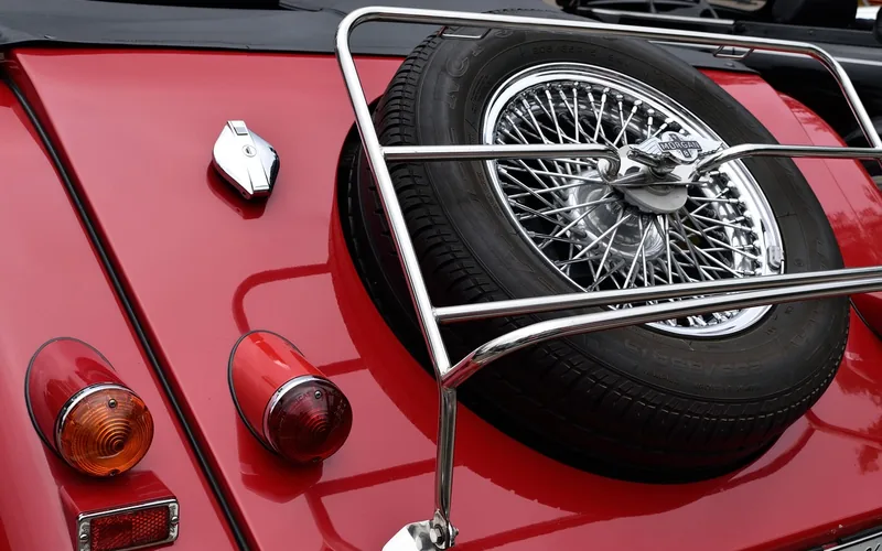detail shot of a chrome-polished wheel rim after buffing out oxidation