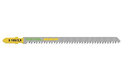 Festool 204262 Jigsaw Blade S 105/2,8/5 for Straight Wood Cutting 5-Pack