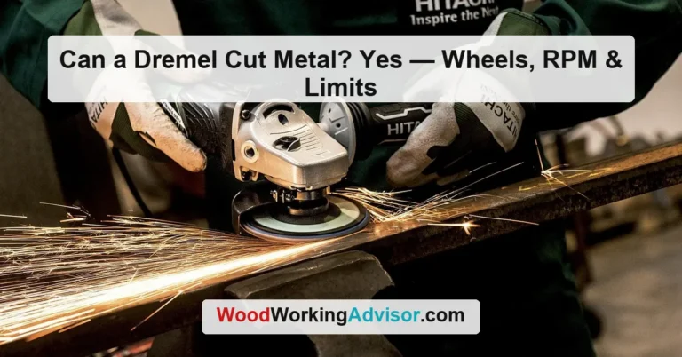 Can a Dremel Cut Metal? Yes — Wheels, RPM & Limits