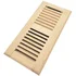 Homewell maple 4x10 drop in wood floor register unfinished
