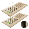 Howeall white oak 4x10 wood floor register 2 pack with damper