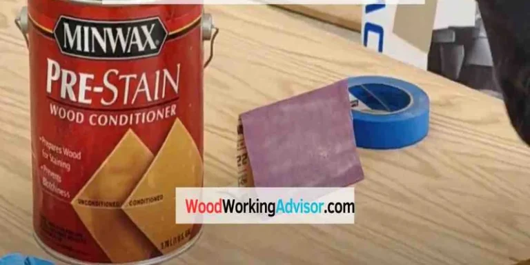 Can of Minwax pre-stain wood conditioner