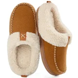 LongBay Wool-Felt-Look Sherpa Memory Foam Slippers LongBay Wool-Felt-Look Sherpa Memory Foam Slippers