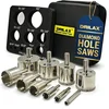 Drilax diamond hole saw kit for tile and glass