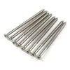 Long #9 x 3 inch satin nickel wood screws for door hinges