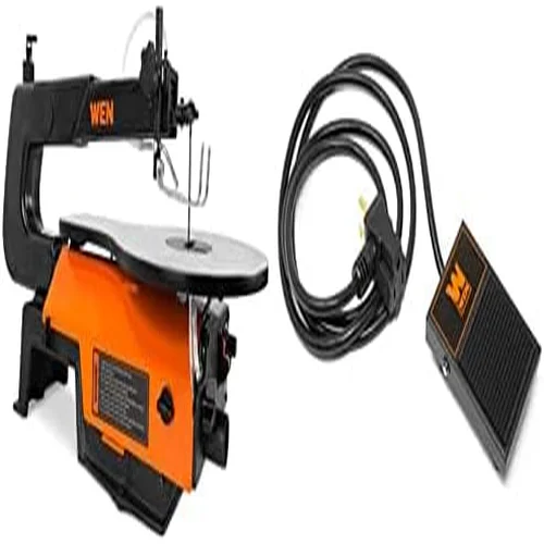 WEN 3922 16-inch Variable Speed Scroll Saw with Easy-Access Blade Changes & Foot Pedal Switch