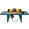 Universal benchtop router table with steel stand