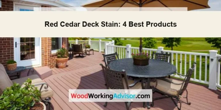 red cedar deck with patio furniture, updated featured image for red cedar deck stain guide