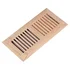 Red oak 4x10 drop in wood floor register no damper