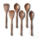 Gudamaye black walnut wooden spoon and utensil set