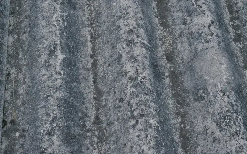 white powdery corrosion on galvanized corrugated metal panels