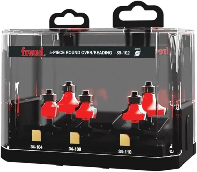 Freud 5-Piece Round Over/Beading Bit Set