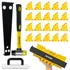 Flooring installation kit with tapping block