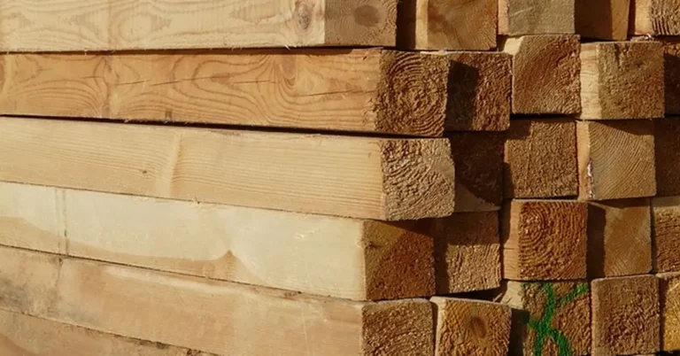 Stack of cut lumber boards used to illustrate wood weight and density calculation