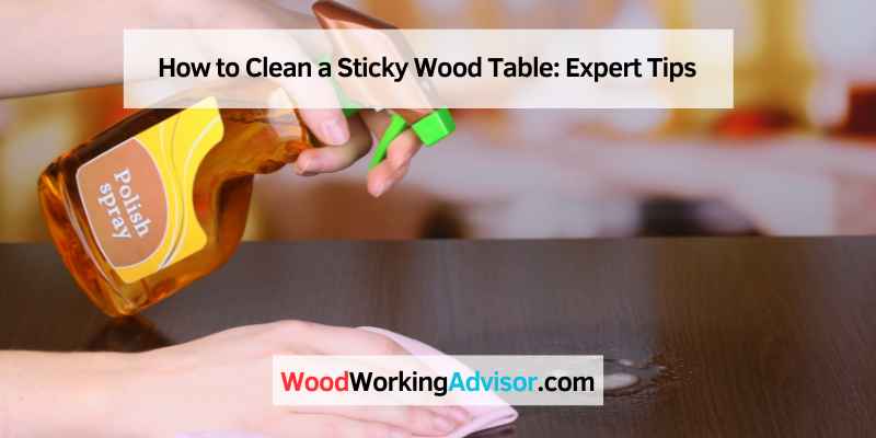 How to Clean a Sticky Wood Table