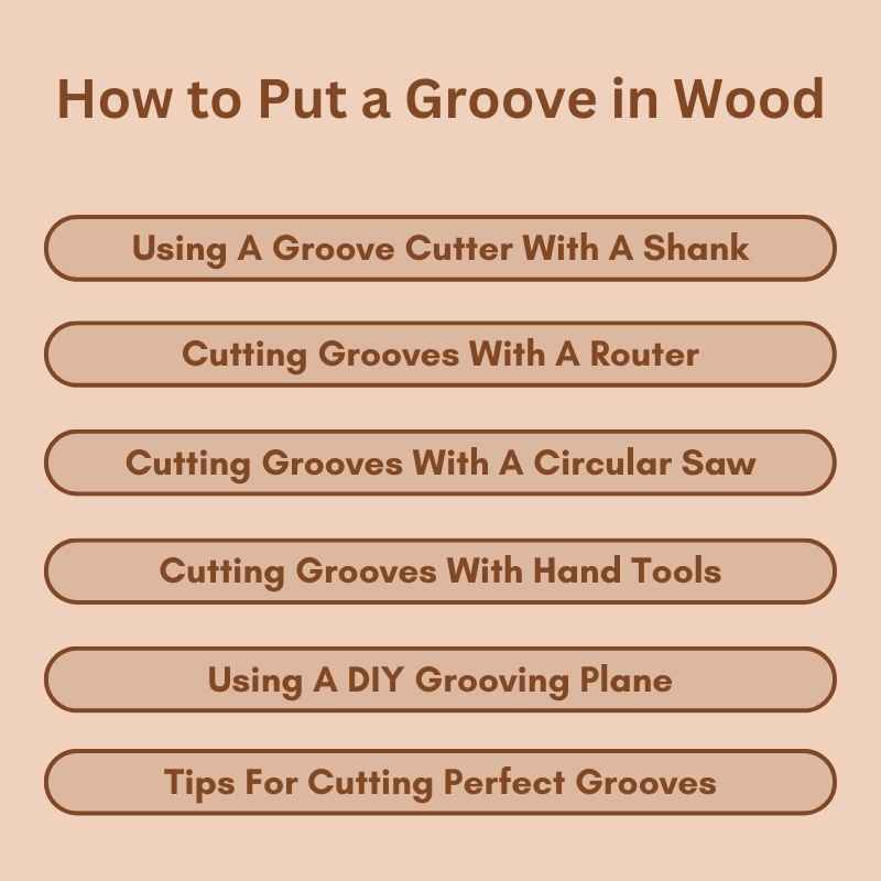 How to Put a Groove in Wood