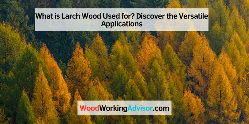 What is Larch Wood Used for