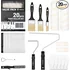 Paint roller and brush kit for coating composite wood decking