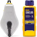 IRWIN STRAIT-LINE chalk reel for marking flooring layout lines