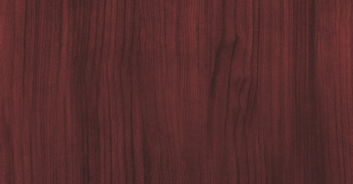 Close-up of reddish mahogany wood grain