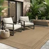 MontVoo polypropylene outdoor rug for wood deck