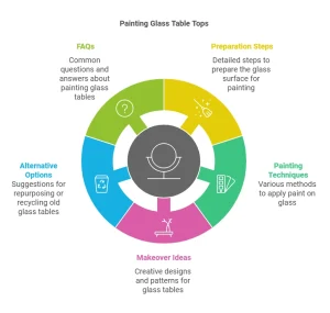 How to Paint Glass Table Top