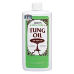 Hope's 100% Pure Tung Oil bottle, 16 fluid ounces