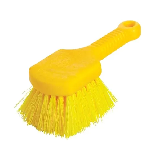 plastic-handle synthetic bristle scrub brush safe for composite decking