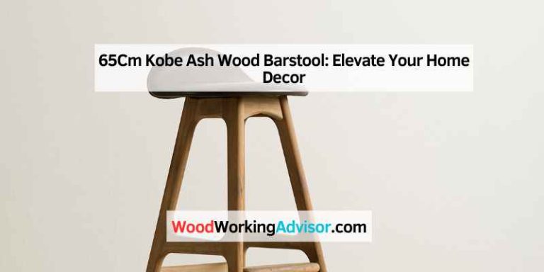 65Cm Kobe Ash Wood Barstool