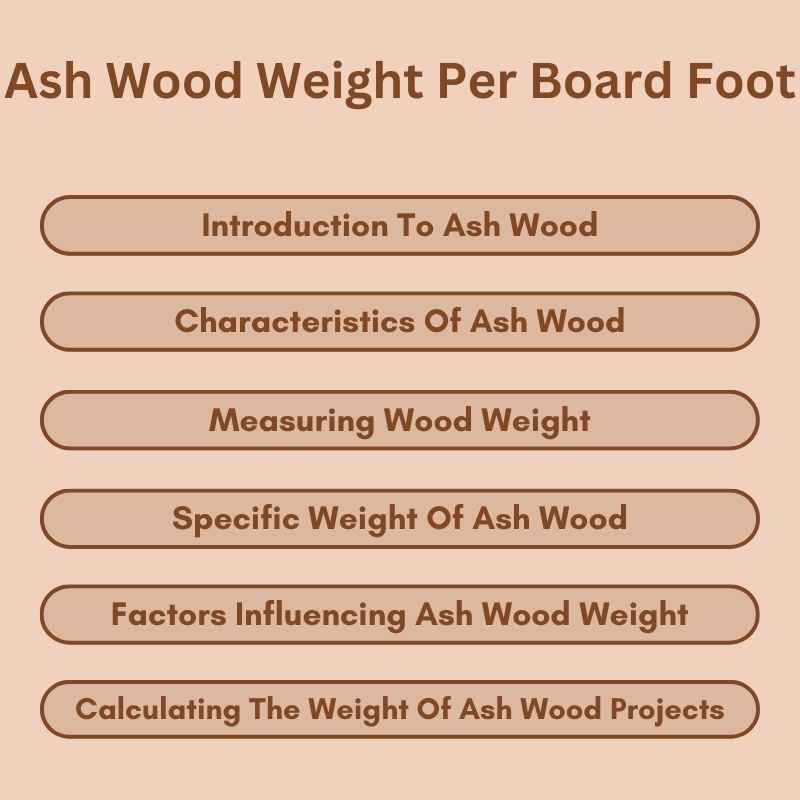 Ash Wood Weight Per Board Foot