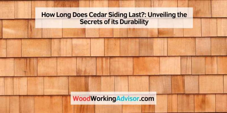 How Long Does Cedar Siding Last