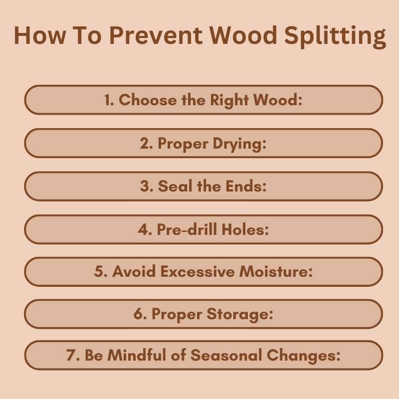 How To Prevent Wood Splitting