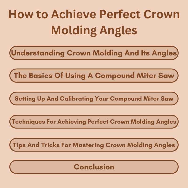 How to Achieve Perfect Crown Molding Angles