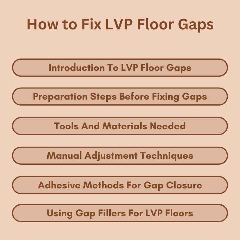 How to Fix LVP Floor Gaps