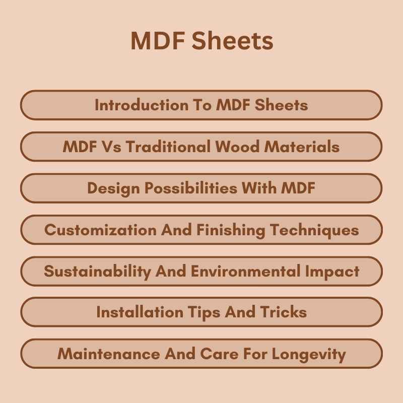 MDF Sheets